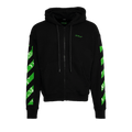 Off-White Moon Cam Arrow Zip Skate Hoodie "Black/Green"