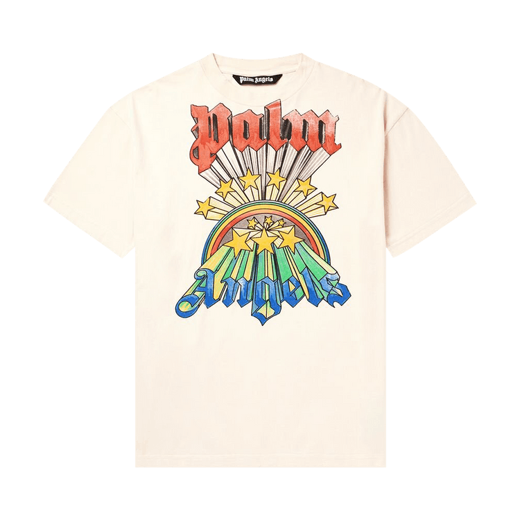Palm Angels Rainbow Tee "White/Multicolor"