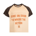 Rhude Action No Sleeve Raglan "Khaki/Black"