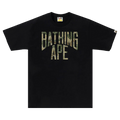 BAPE Layered Line Camo NYC Logo Tee "Black/Beige"