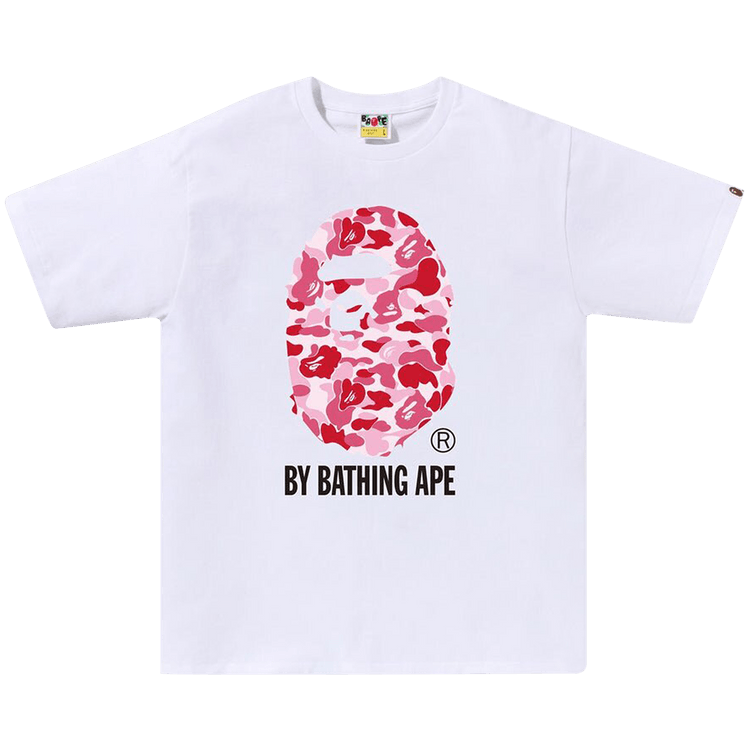 BAPE ABC Camo By Bathing Ape Tee "White/Pink"