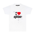 Sp5der I Heart Sp5Der Baby Tee "White"