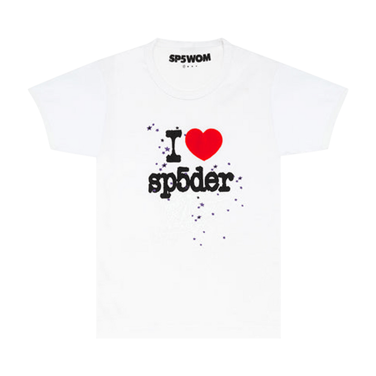 Sp5der I Heart Sp5Der Baby Tee "White"