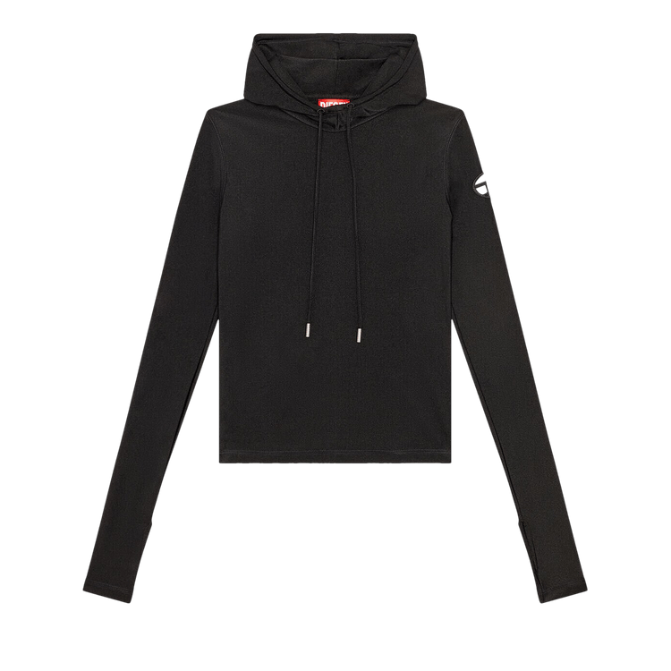 Diesel Metal Hoodie "Black"