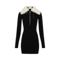 Coperni Zipped Knit Dress "Black"