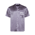 Nahmias Miracle Academy Short-Sleeve Silk Shirt "Fog"