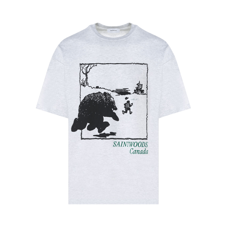 Saintwoods Run 4 Yer Life Tee "Ash Grey"