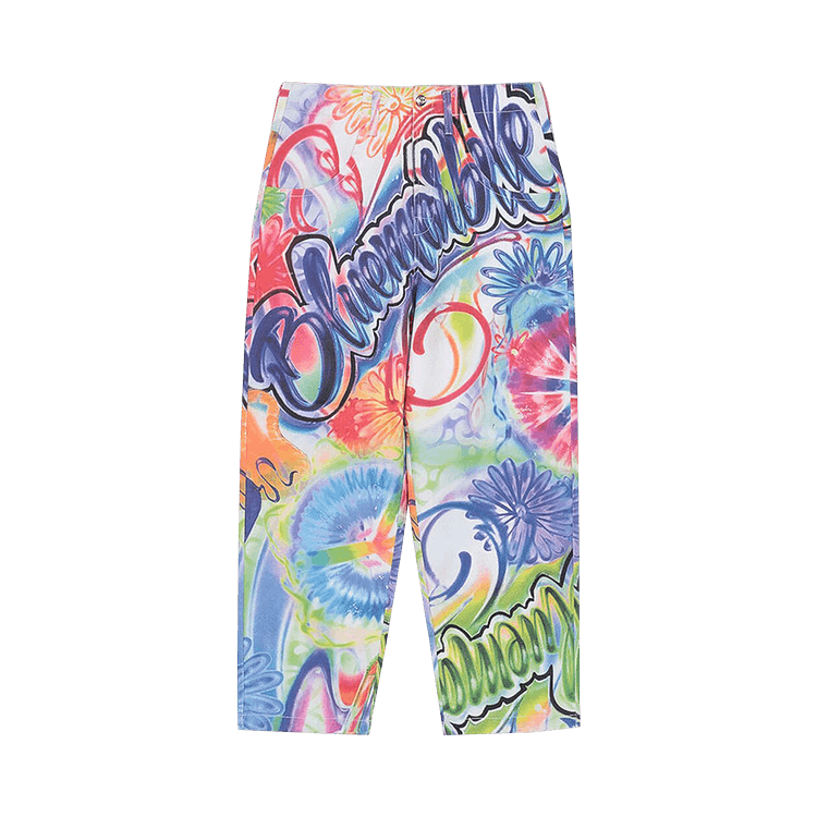 BLUEMARBLE Airbrush Print Baggy Jeans "Multicolor"
