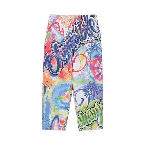 BLUEMARBLE Airbrush Print Baggy Jeans "Multicolor"