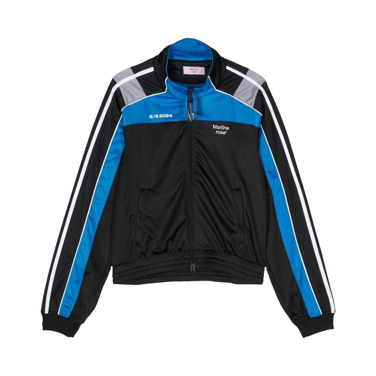 Martine Rose Shrunken Track Jacket "Black/Blue/Grey"