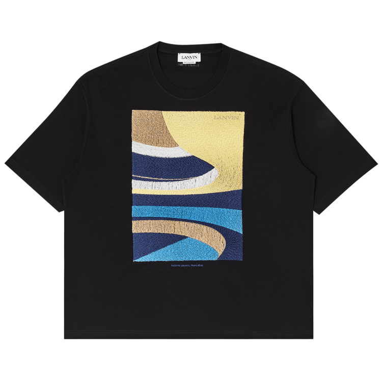 Lanvin Embroidered Oversized T-Shirt "Black"