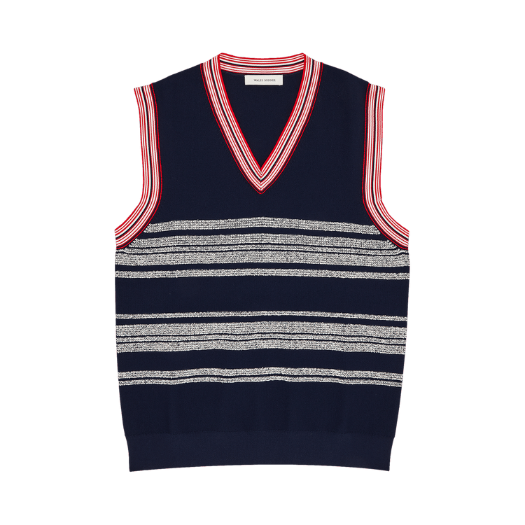 Wales Bonner Shade Vest "Navy/Red/White"