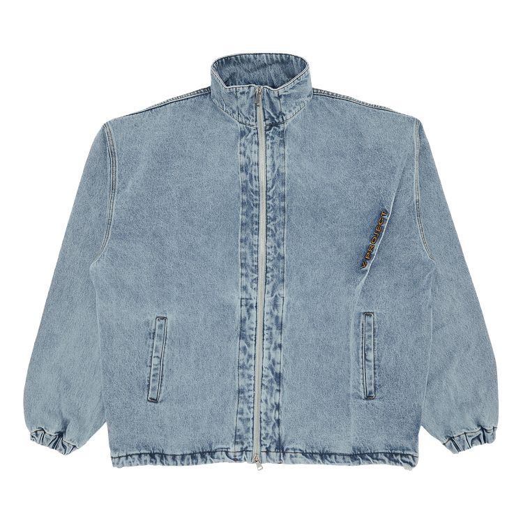 Y/Project Pinched Logo Denim Windbreaker "Ice Blue"