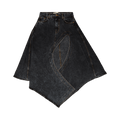 Y/Project Evergreen Cut Out Denim Skirt "Vintage Black"