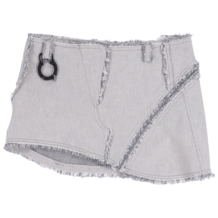 Hyein Seo Denim Mini Skirt "Grey"