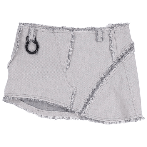 Hyein Seo Denim Mini Skirt "Grey"