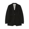 Jil Sander Compact Wool Grain De Poudre Jacket "Black"