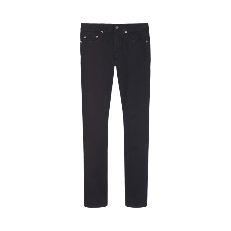 Saint Laurent Slim Fit Jeans "Worn Black"