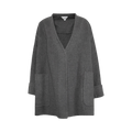 Bottega Veneta Oversized Coat "Medium Grey Melange"