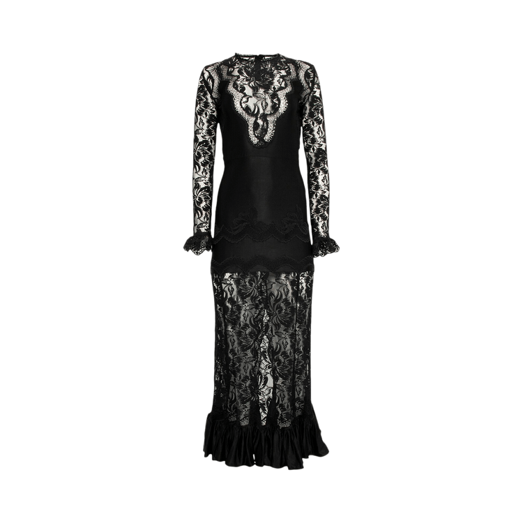 Rabanne Long-Sleeve Dress "Black"