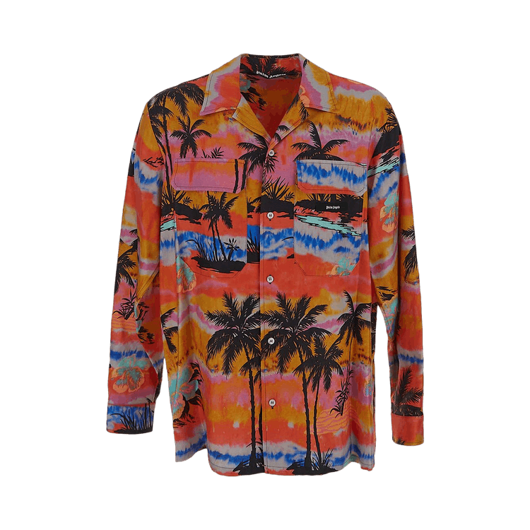 Palm Angels Pshychedelic Palms Shirt "Fuchsia/Multicolor"