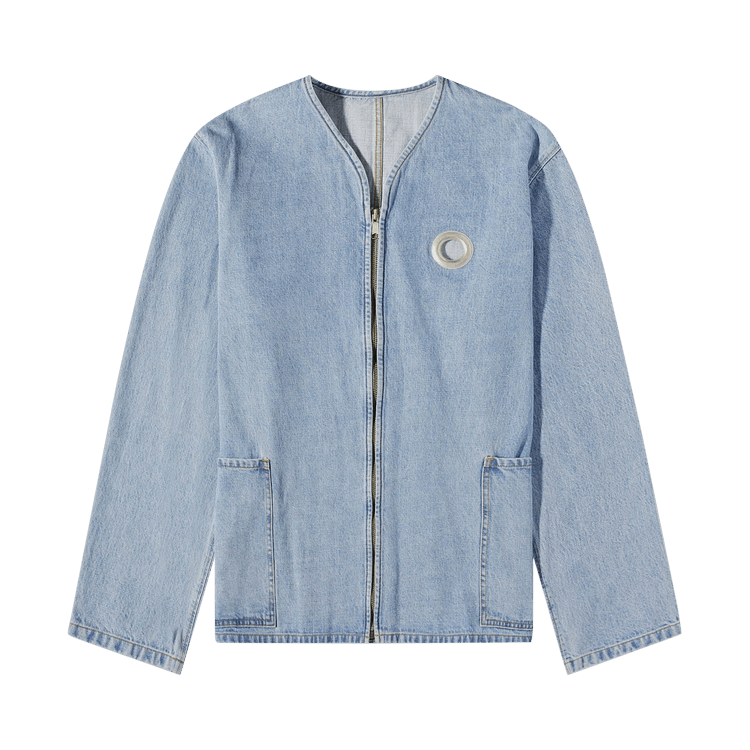 Craig Green Collarless Denim Jacket "Blue"