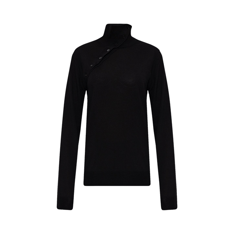 Jil Sander Superfine Merino Yarn Sweater "Black"