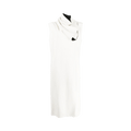 Jil Sander Superfine Viscose Double Dress "White"