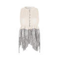 Rabanne Half Aluminum Top "Ivory"