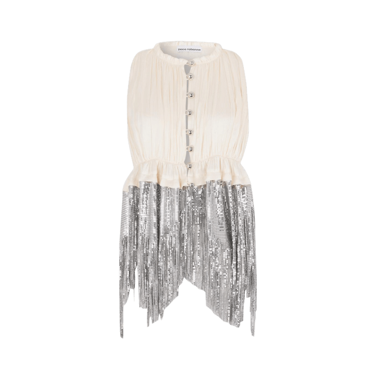 Rabanne Half Aluminum Top "Ivory"