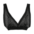 Rabanne Embellished Bra "Black"