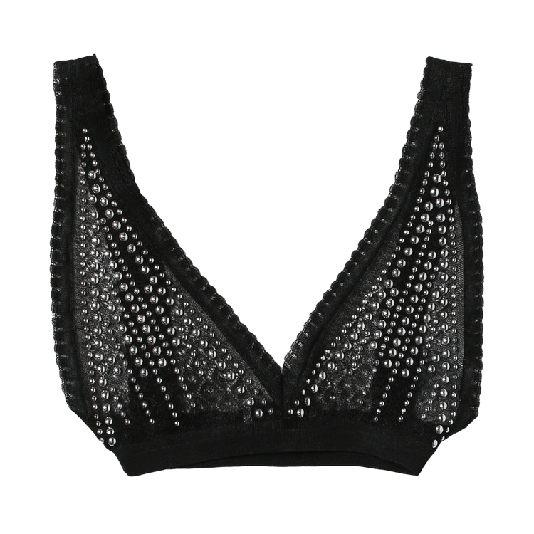 Rabanne Embellished Bra "Black"