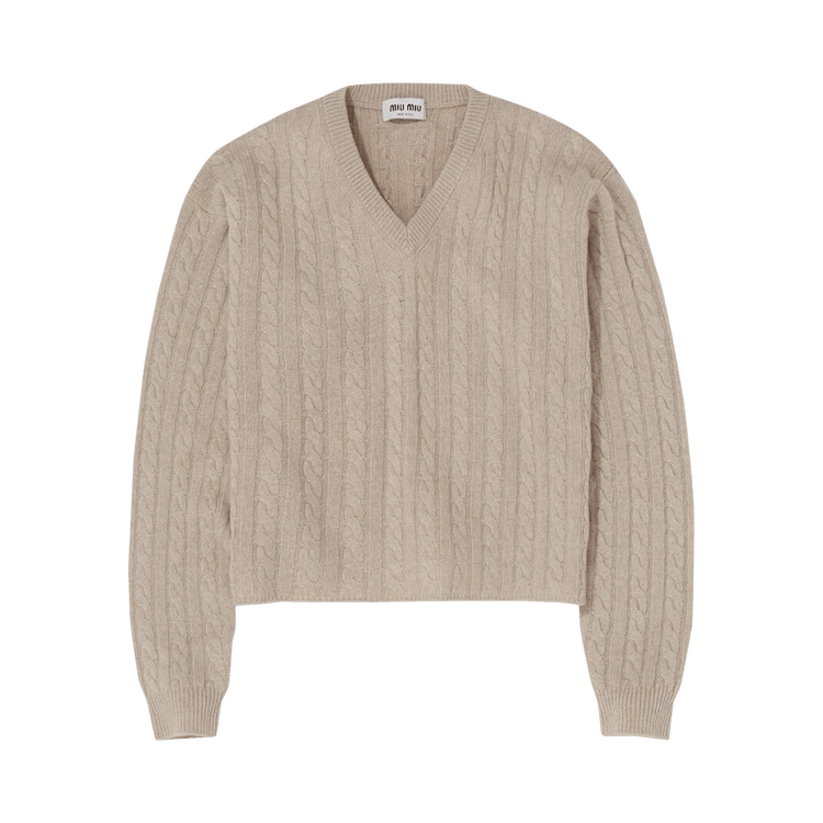 Miu Miu Cashmere V Neck Sweater "Calce"