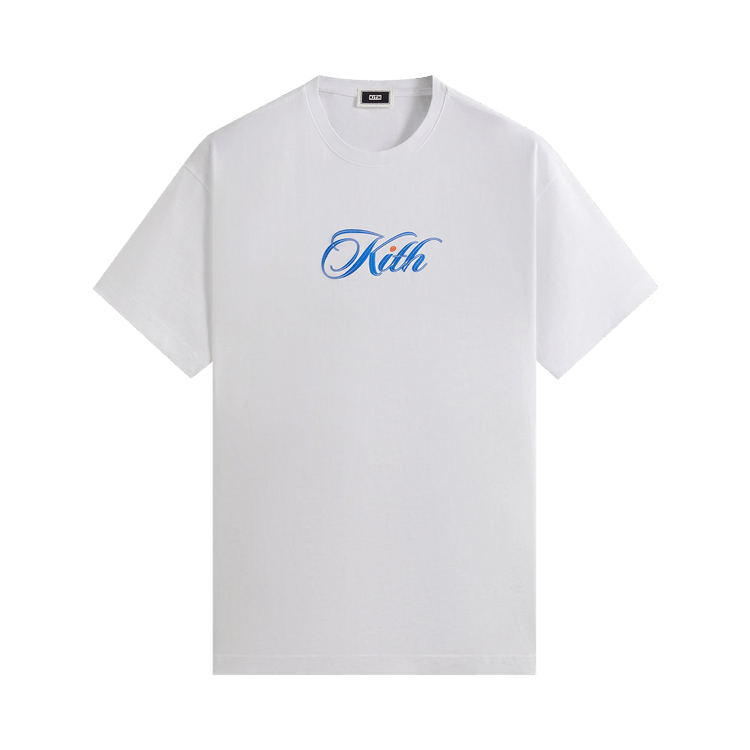 Kith Cursive Logo Tee "White"