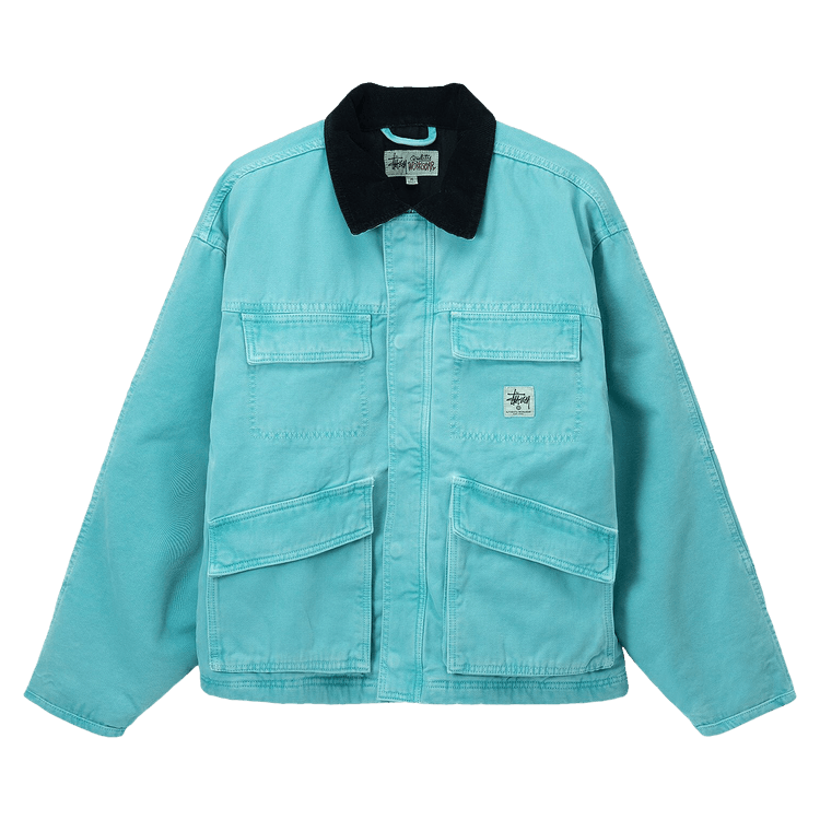Stussy Washed Canvas Shop Jacket "Teal"