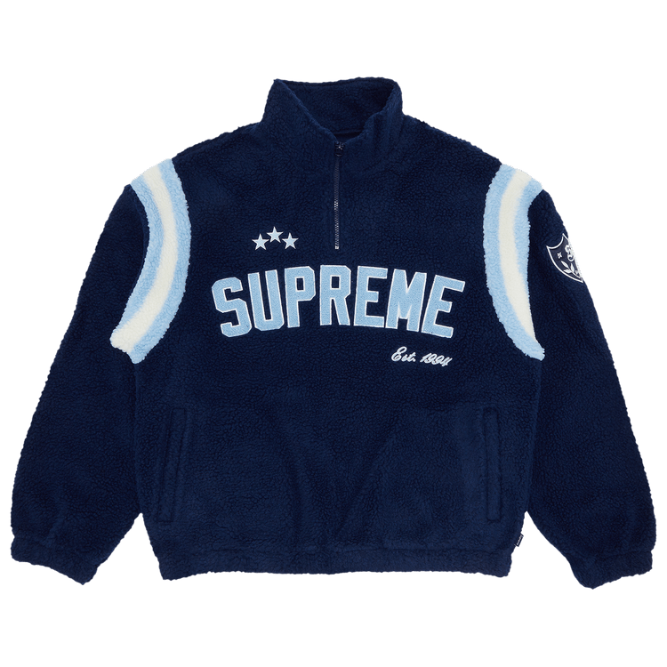 Supreme Arc Half Zip Fleece Pullover "Navy"