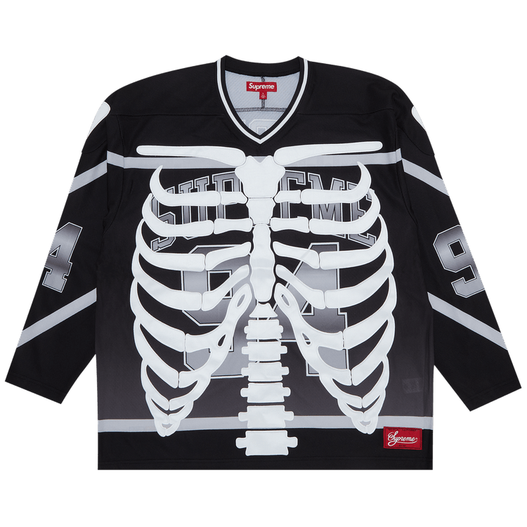 Supreme Bones Hockey Jersey "Black"