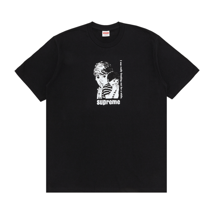 Supreme Freaking Out Tee "Black"