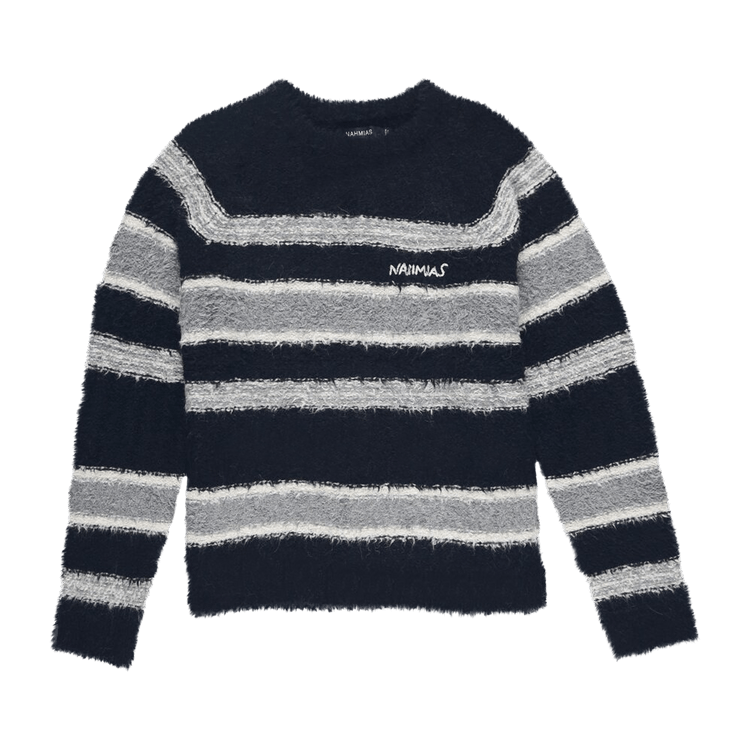 Nahmias Striped Knit Crewneck "Black"