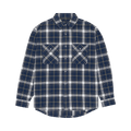 PURPLE BRAND Plaid Flannel Shirt "Black"