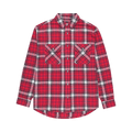 PURPLE BRAND Plaid Flannel Shirt "Red"