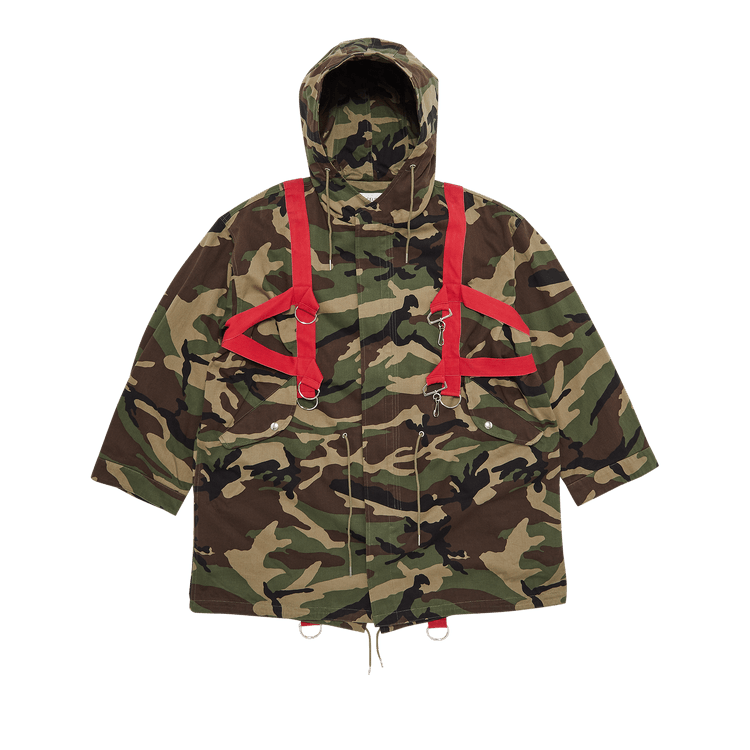 CELINE Camouflage Harness Parka "Khaki Military"