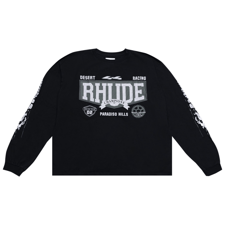 Rhude 4x4 Long-Sleeve Tee "Vintage Black"