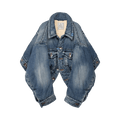 Maison Mihara Yasuhiro Denim Cropped Padded Jacket "Indigo"
