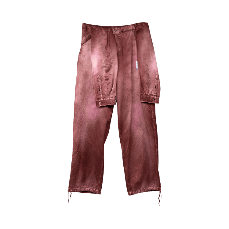 Maison Mihara Yasuhiro Mixed Easy Pants "Bordeaux"