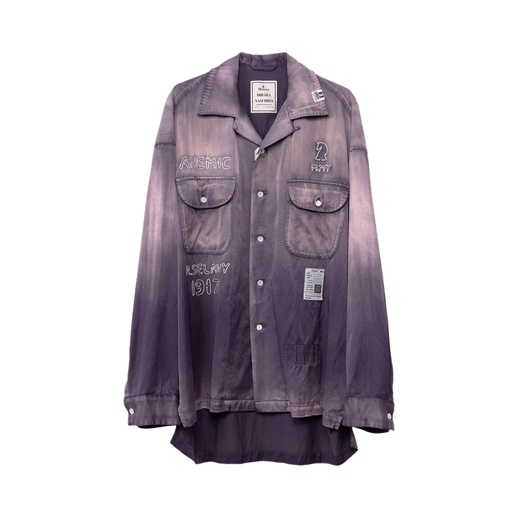 Maison Mihara Yasuhiro Bleached CR Shirts "Purple"