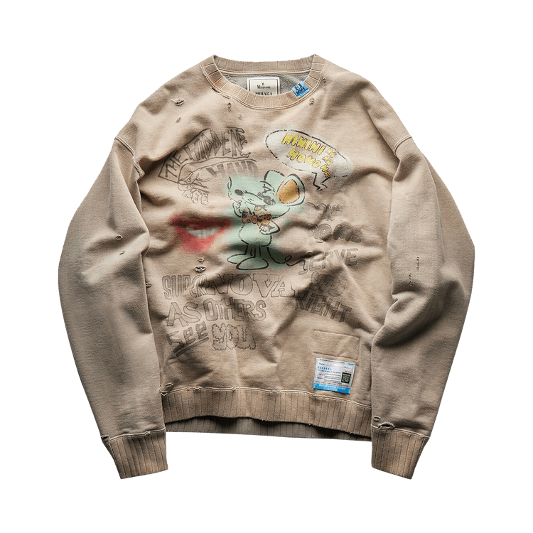 Maison Mihara Yasuhiro Vintage Like Pullover "Beige"