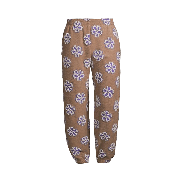 BLUEMARBLE Flower Fleece Sweatpants "Beige"