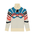 BLUEMARBLE Jacquard Mockneck Wool Jumper "Yellow"