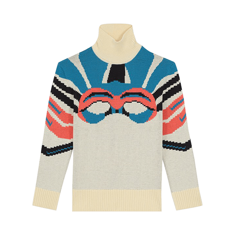 BLUEMARBLE Jacquard Mockneck Wool Jumper "Yellow"